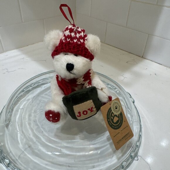 Boyds Alyssa Berrifrost Bear Ornament Joy Plush Ornament - Picture 1 of 10